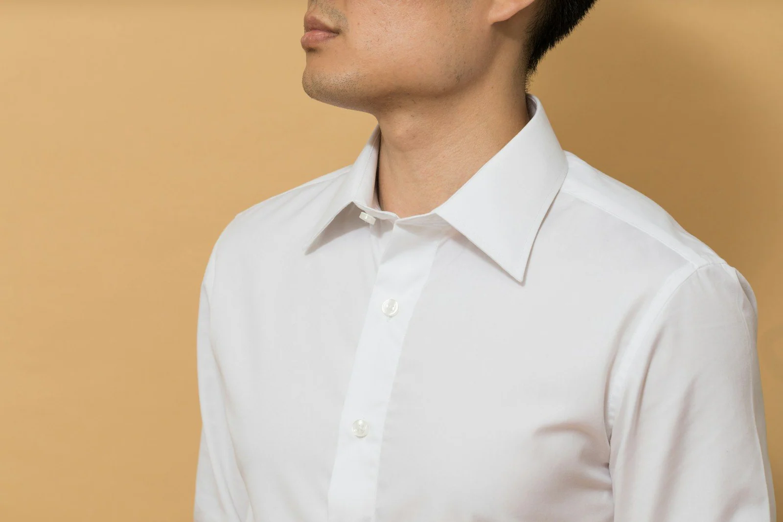 Man in white button up shirt
