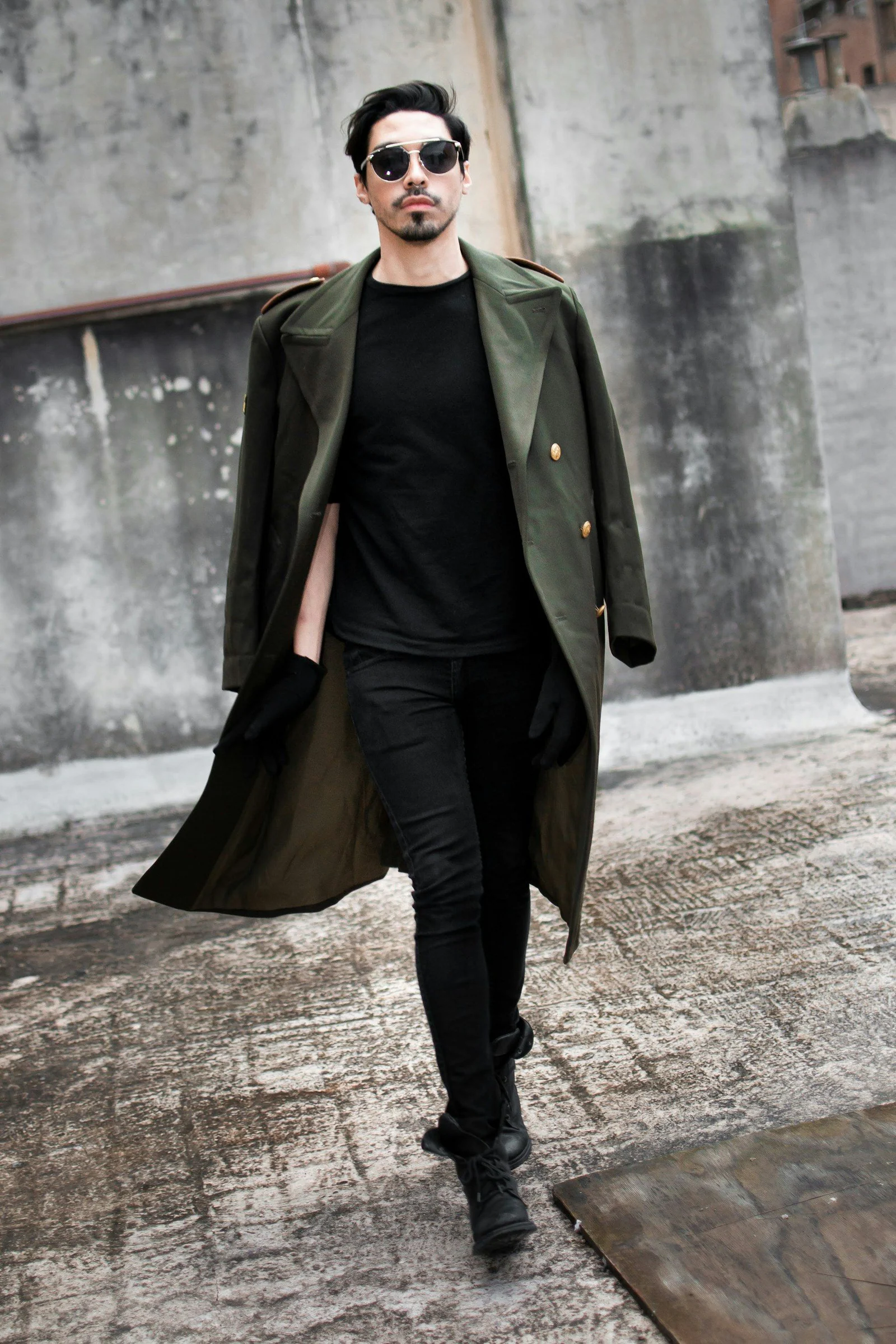 Long wool coat